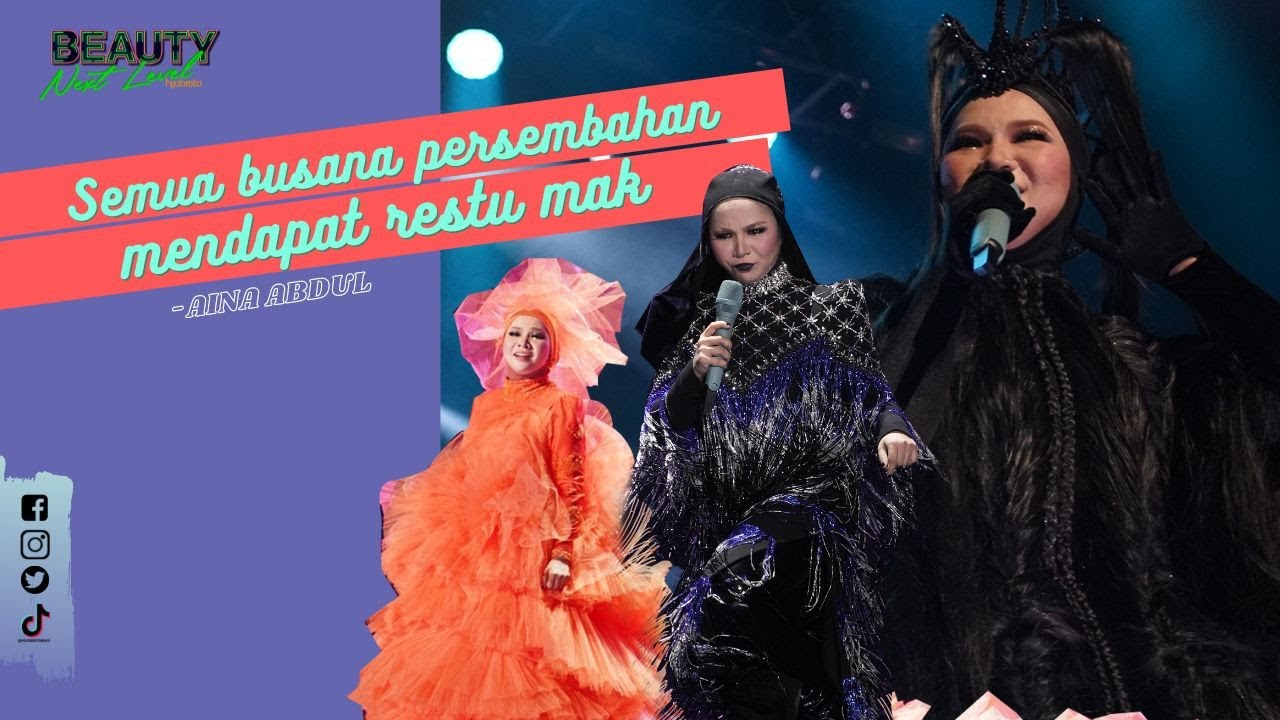 Semua Busana Konsert Dapat Restu Ma - Aina Abdul