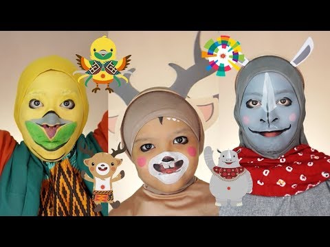 Maskot ASIAN GAMES 2018 | Facepainting Tutorial “Bhin-Bhin, Atung dan Kaka yang super Gemas.!!!"