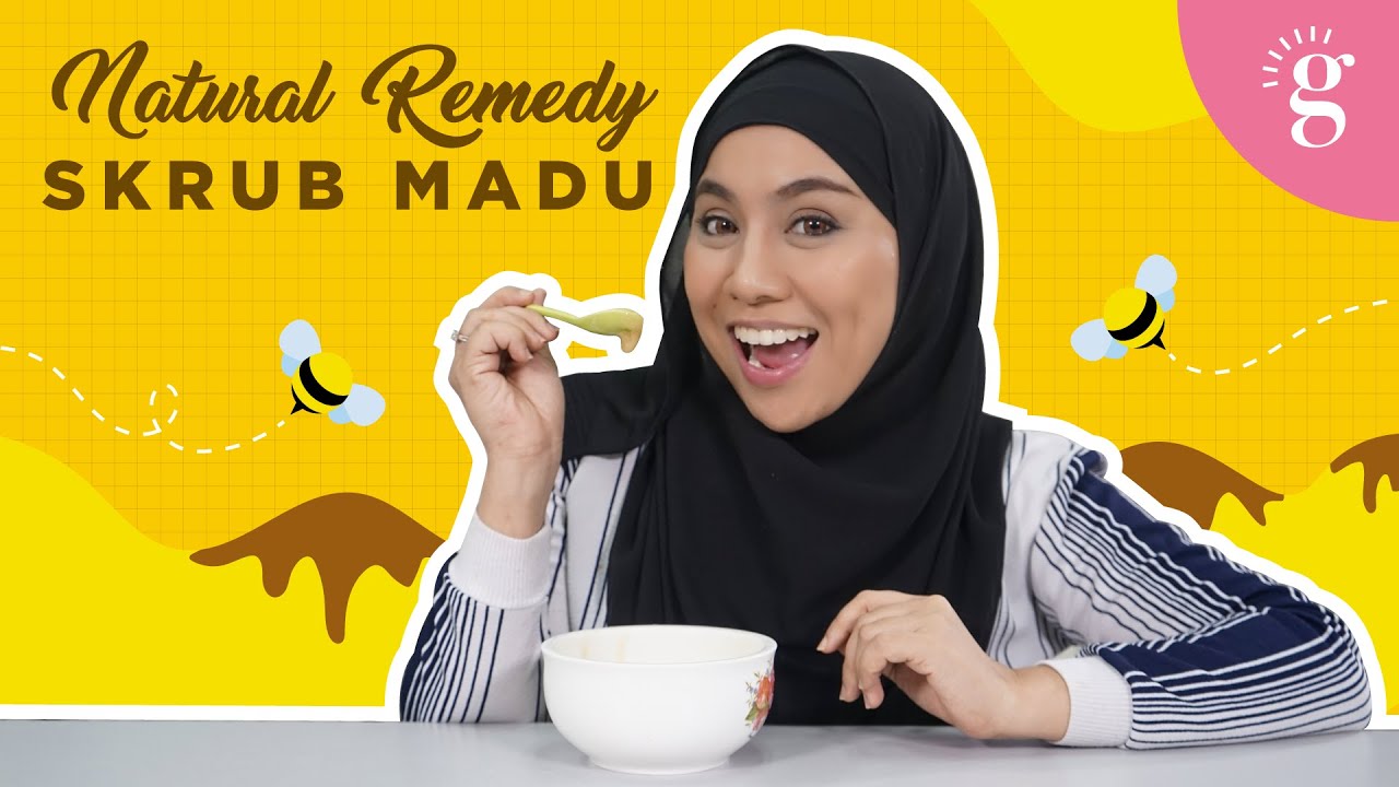 TIP DIY Skrub bibir dengan madu dan gula
