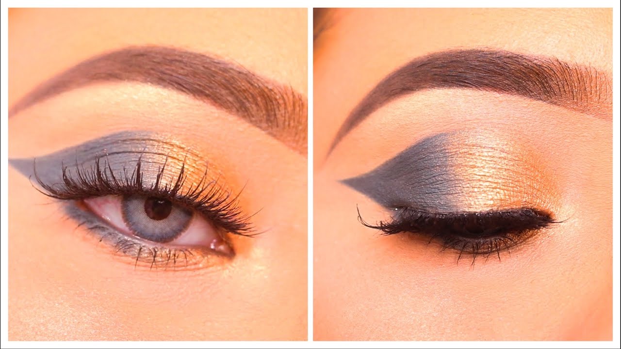 Simple eye makeup with only 2 shades || Very simple and easy eye makeup tutorial || Shilpa