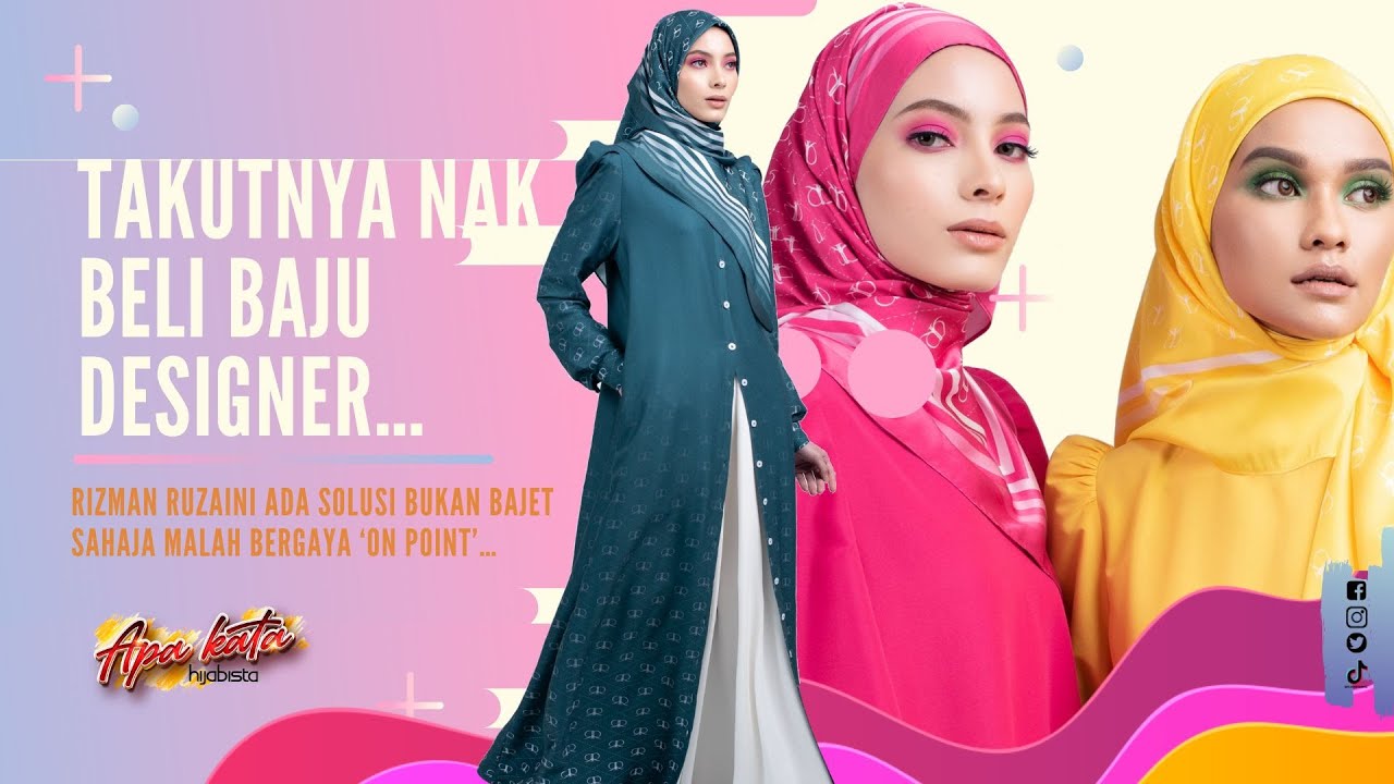 Takut nak pakai baju designer